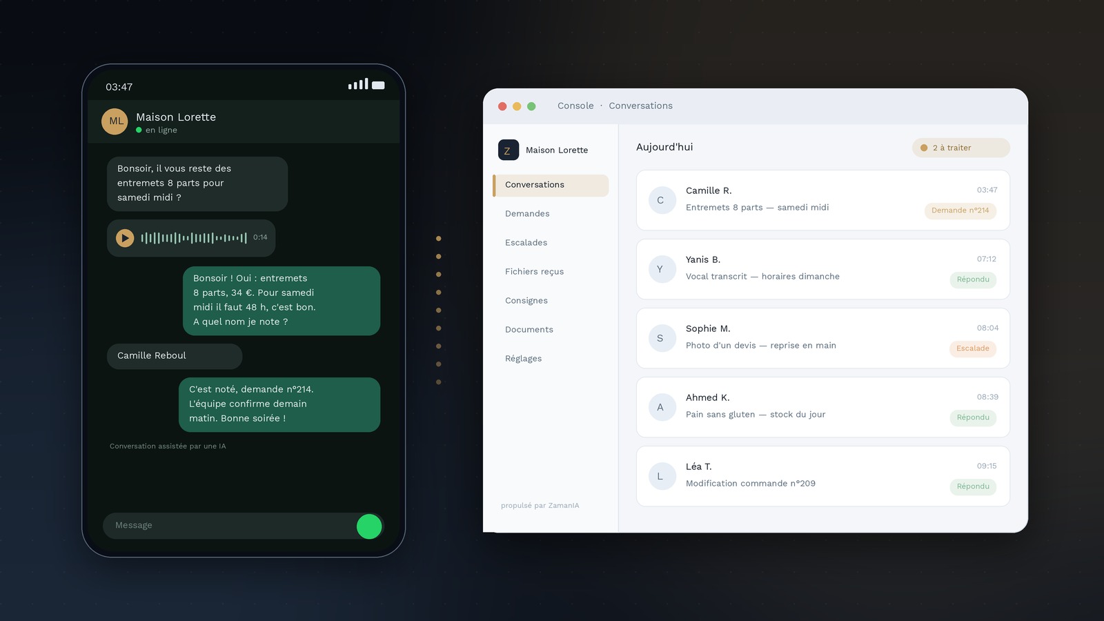 Ne laissez plus un message WhatsApp sans réponse : l'agent IA qui répond, chiffre et enregistre 24h/24